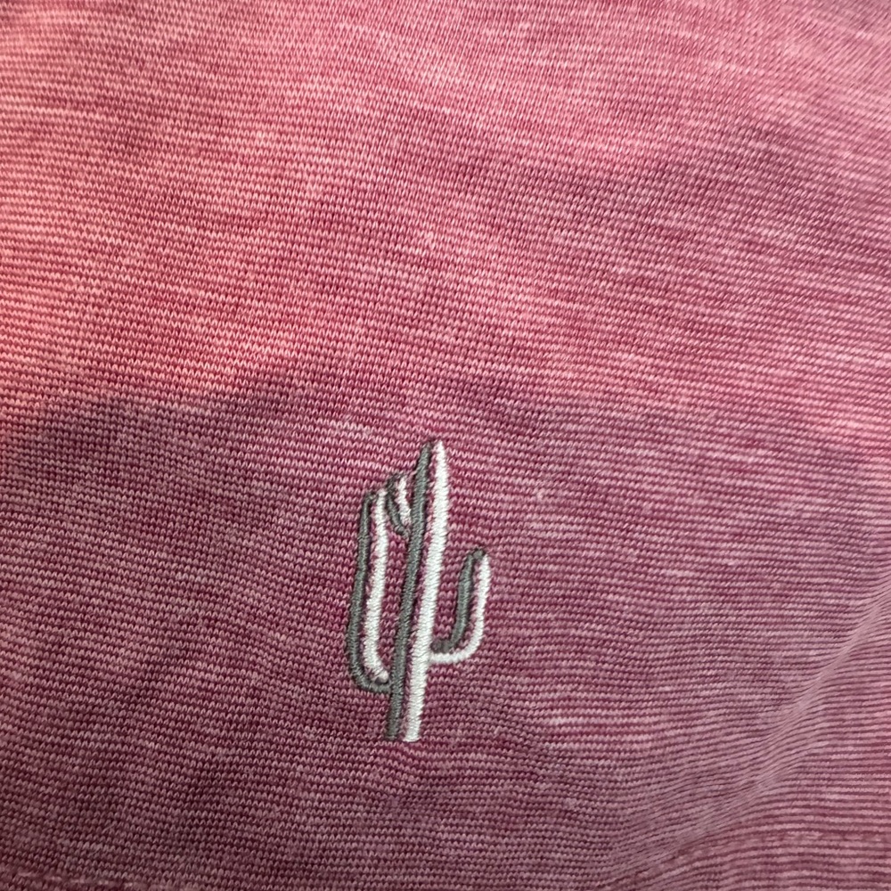 Travis Mathew Golf Light Red Polo Shirt Mens Tatum Ranch Golf Club Performance M - Picture 9 of 9